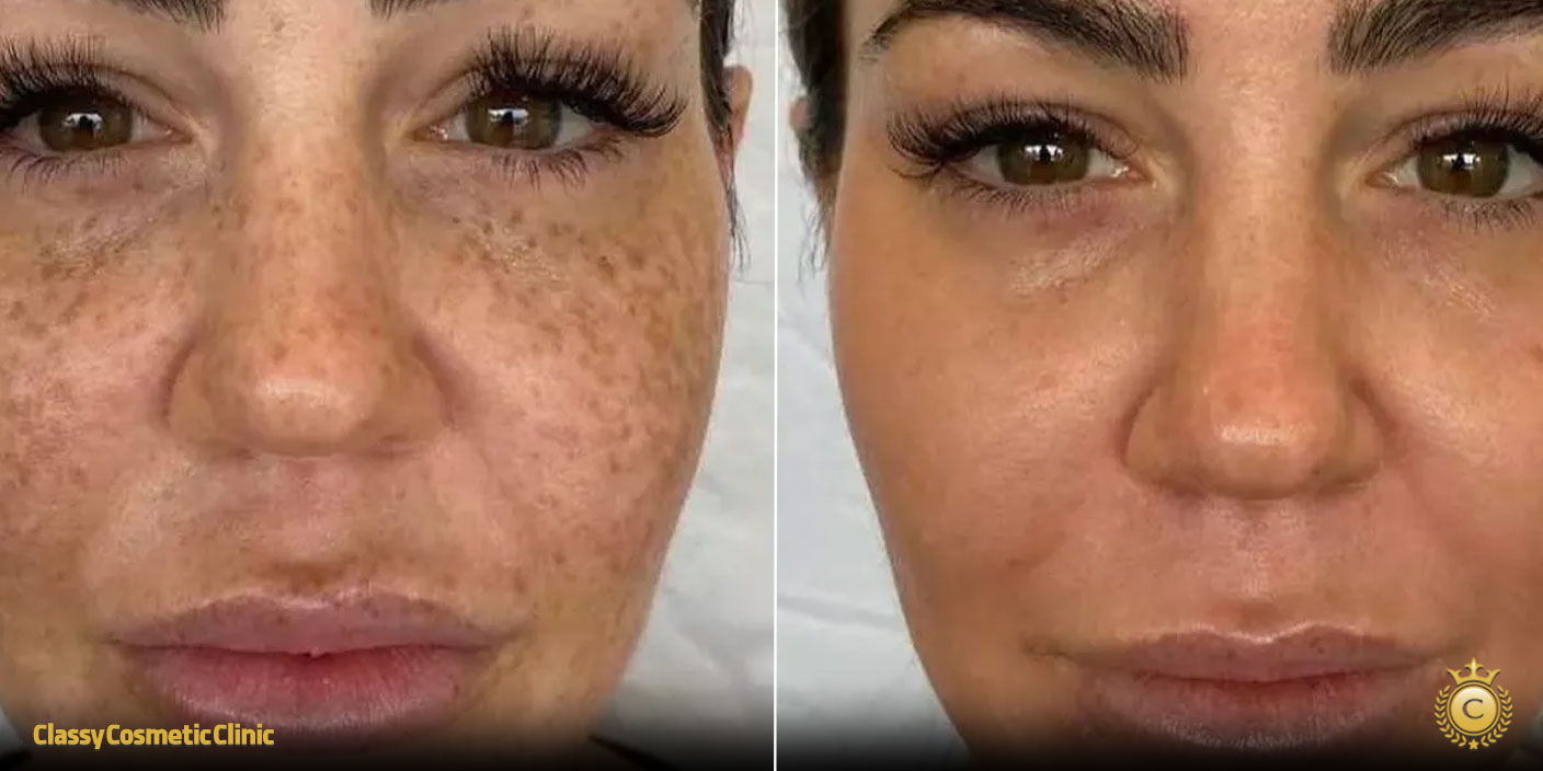 chemical peel before and after